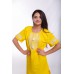 Embroidered Mini Dress "Joyful Youth" Yellow